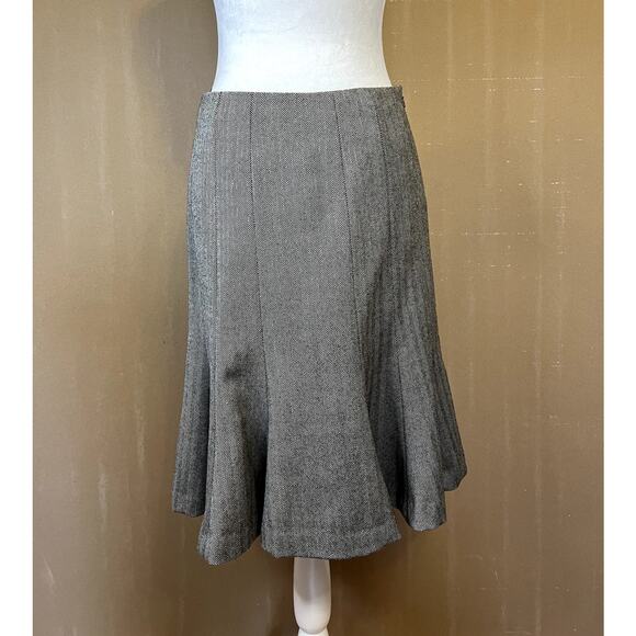 Chaps Wool Herringbone Skirt - Picture 1 of 4